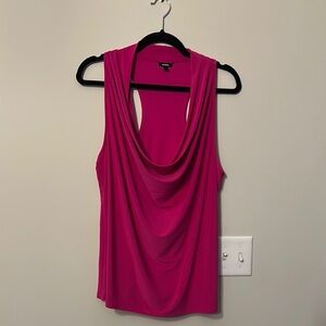 Express Pink Tank Top Cowl Neck